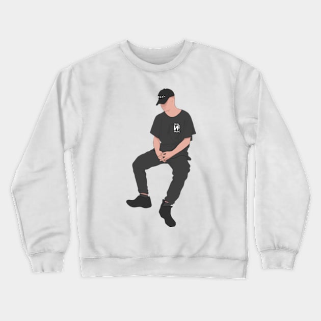 Awesome NF Illustration Crewneck Sweatshirt by Lottz_Design 